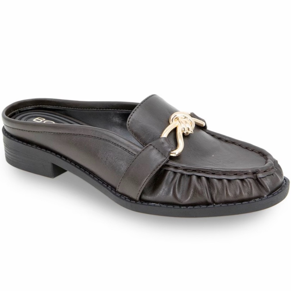 NWB BCBGeneration Kaara Dark Chocolate Brown Mule Loafers